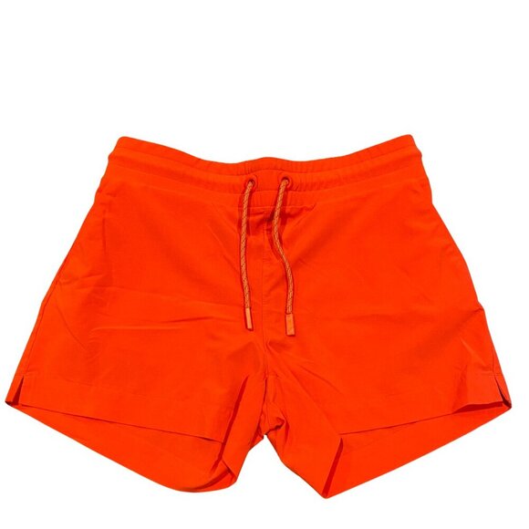 Athleta Girls Orange Drawstring Shorts - Picture 1 of 3